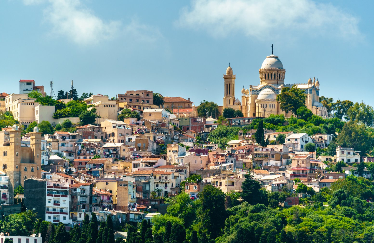 Notre Dame d'Afrique, a Roman Catholic basilica in Algiers, Algeria